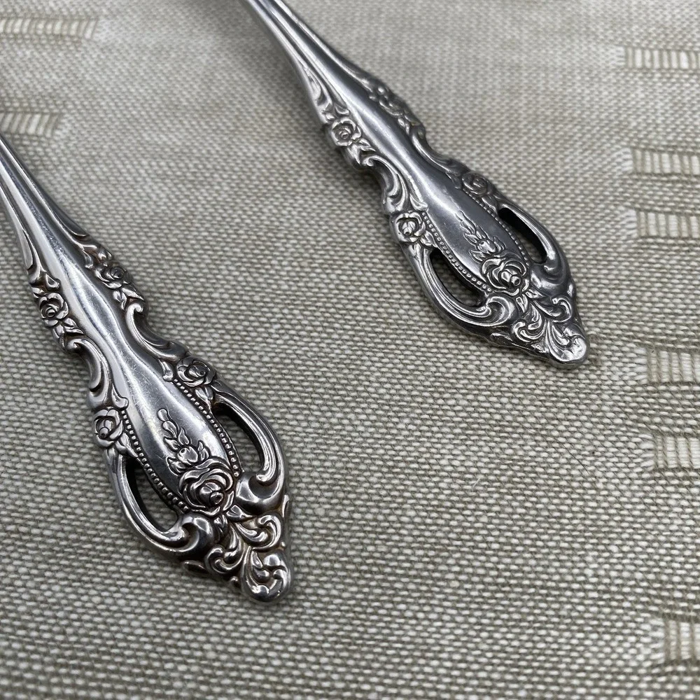 Oneida‎ Community BRAHMS Teaspoons 2pcs Stainless Flatware Spoons 6